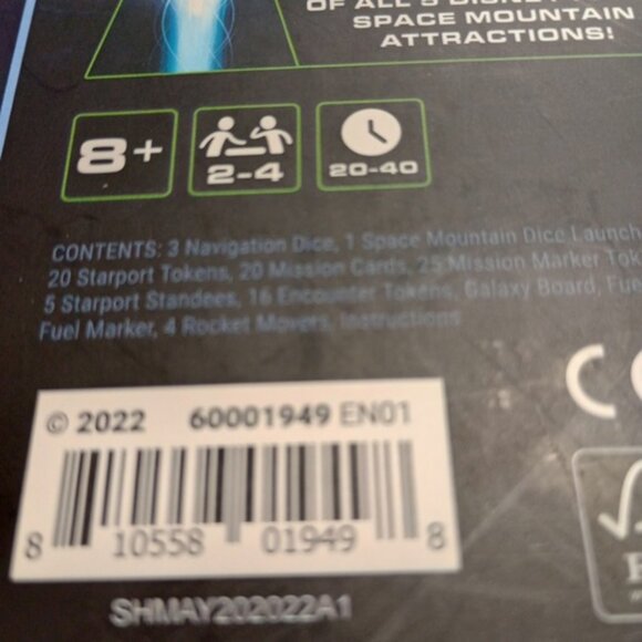 Disney Space Mountain All Systems Go Board Game New Sealed - Picture 3 of 4